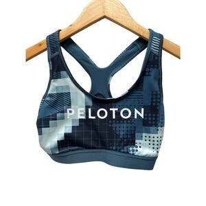 Adidas X PELOTON Size M Prime Green Sports Bra Racerback Athletic Activewear